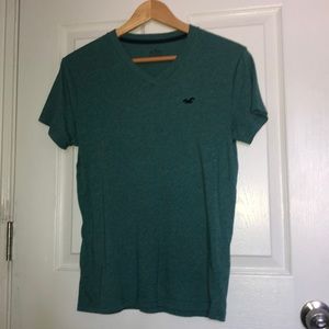 Boys Teal green Hollister ss t shirt sz XS